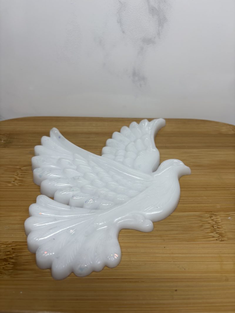 Large Dove, Flat Design - White
