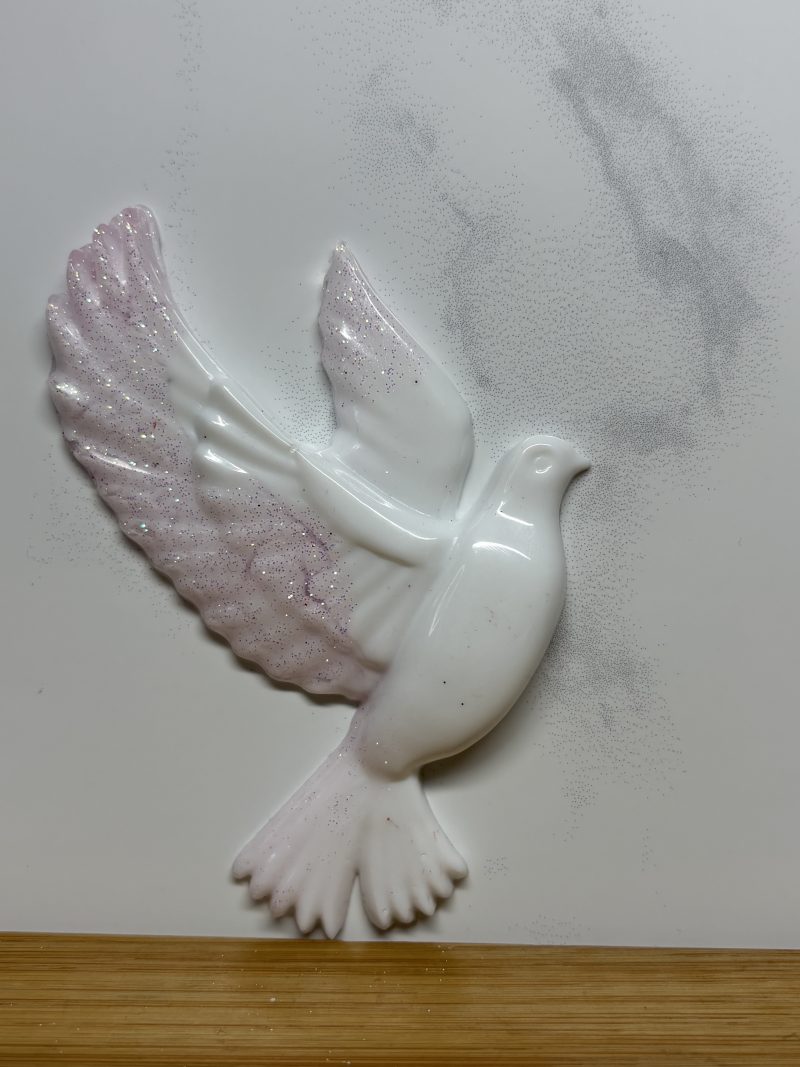 Small Dove - White and Pink