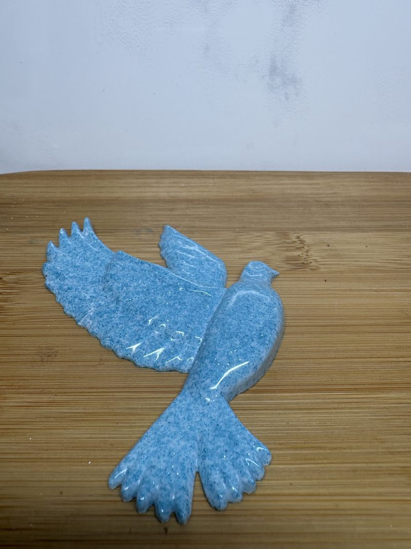 Small Dove - Blue Sparkly