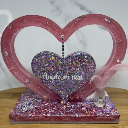 Heart Arch Design - Sparkly Pink