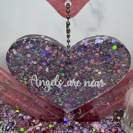 Heart Arch Design - Sparkly Pink