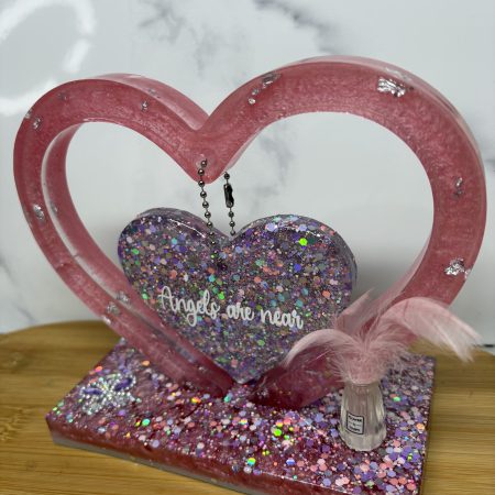 Heart Arch Design - Sparkly Pink