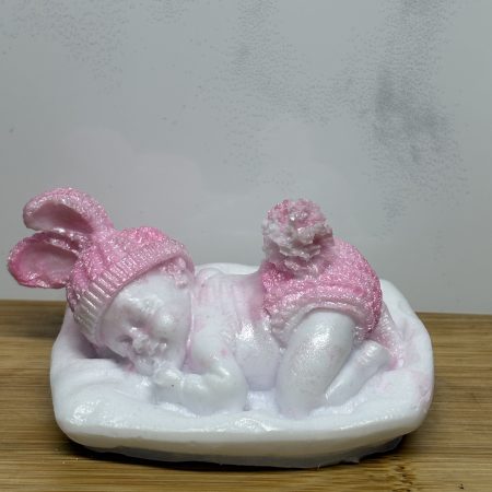Cute Baby Ornament - Pink and White