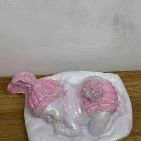 Cute Baby Ornament - Pink and White