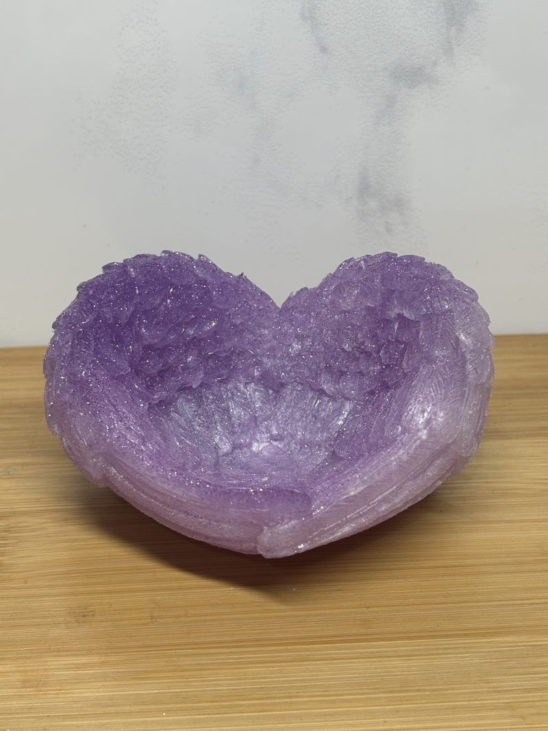 Wing Tealight Trinket Bowl - Purple