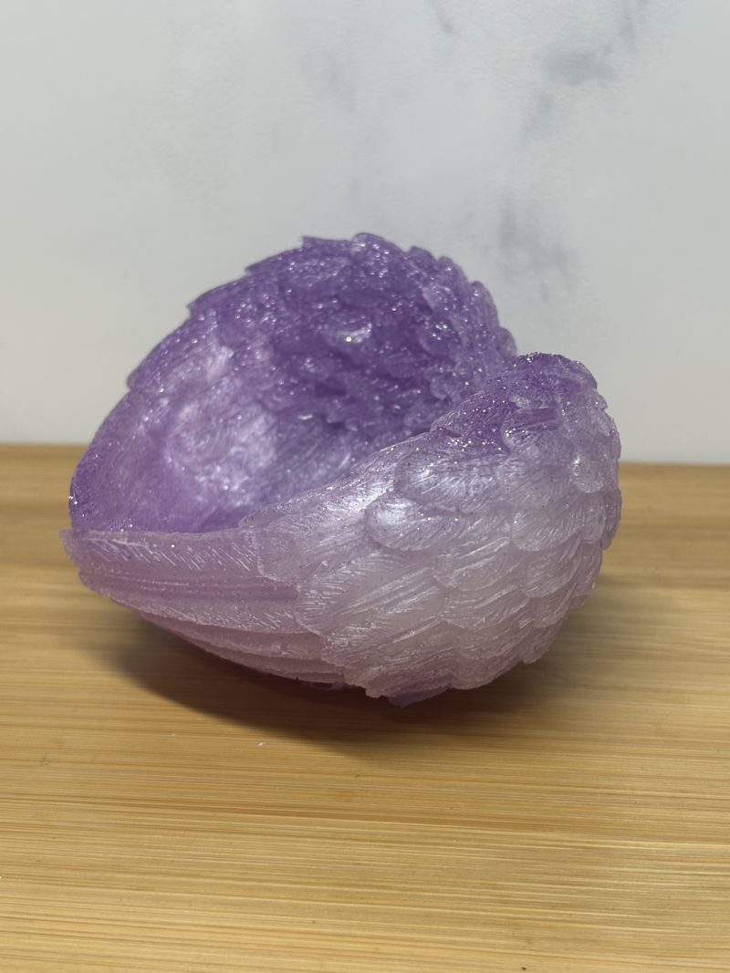 Wing Tealight Trinket Bowl - Purple