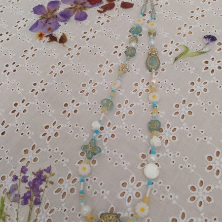 Honey Calcite English Garden Necklace