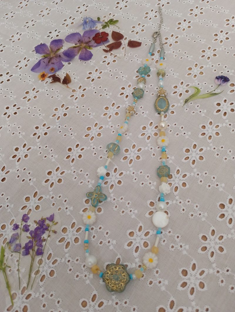 Honey Calcite English Garden Necklace