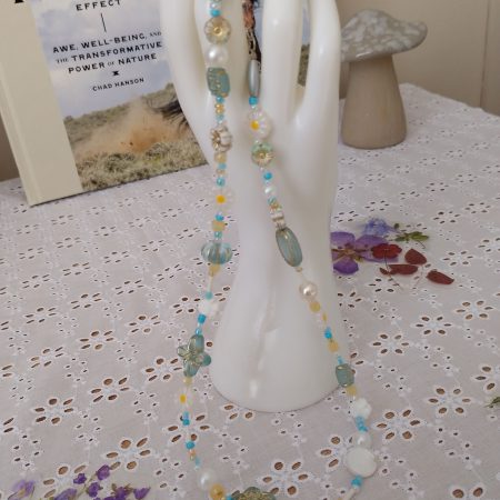 Honey Calcite English Garden Necklace
