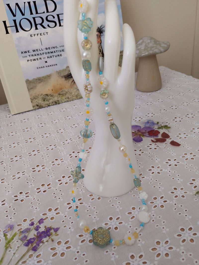 Honey Calcite English Garden Necklace
