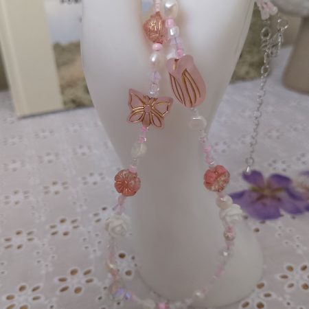 English Garden Necklace with Pearls