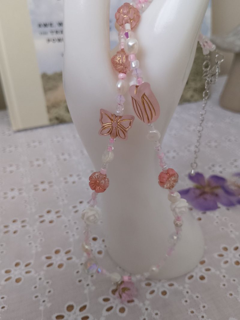 English Garden Necklace with Pearls