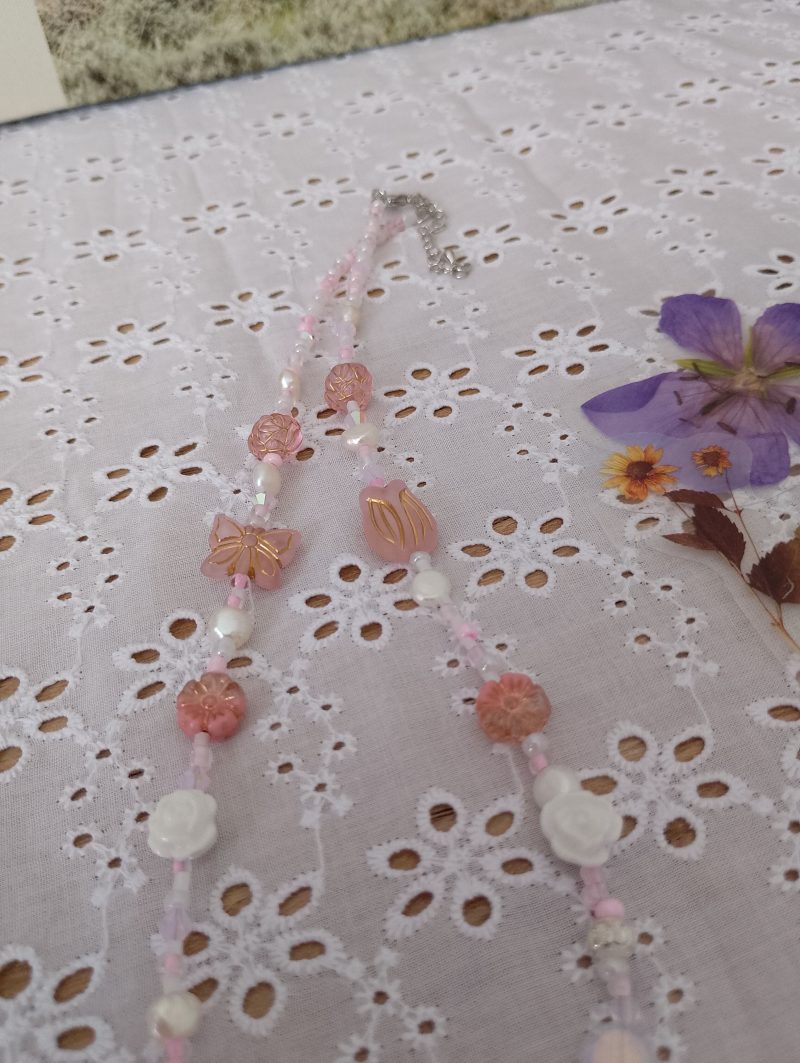 English Garden Necklace with Pearls