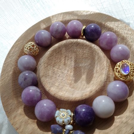 Lepidolite Crystal 16cm Bracelet