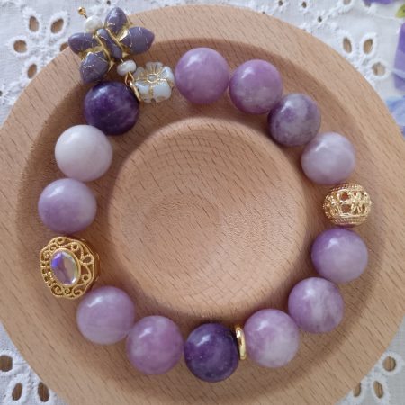 Lepidolite Crystal 16cm Bracelet