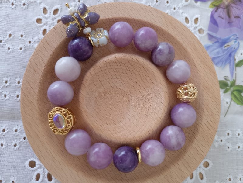 Lepidolite Crystal 16cm Bracelet