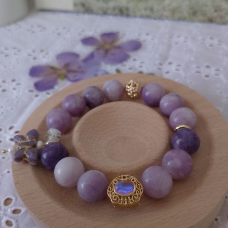 Lepidolite Crystal 16cm Bracelet