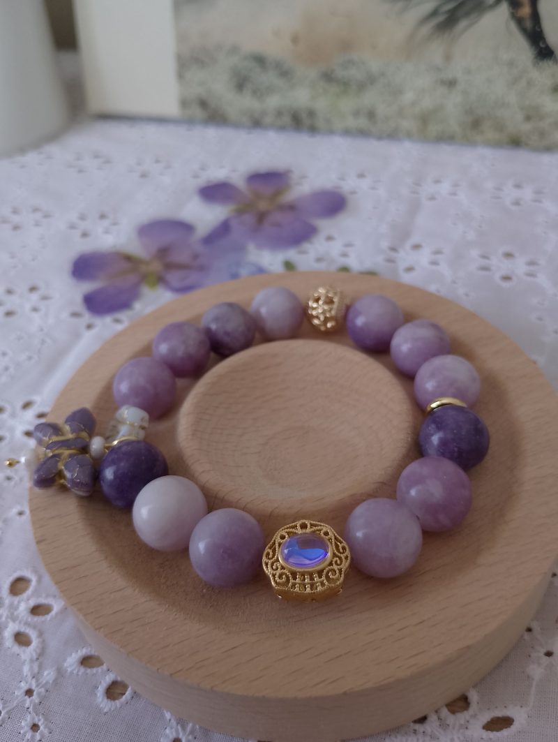 Lepidolite Crystal 16cm Bracelet