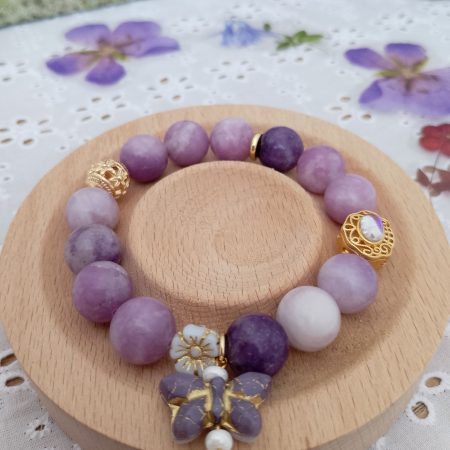 Lepidolite Crystal 16cm Bracelet