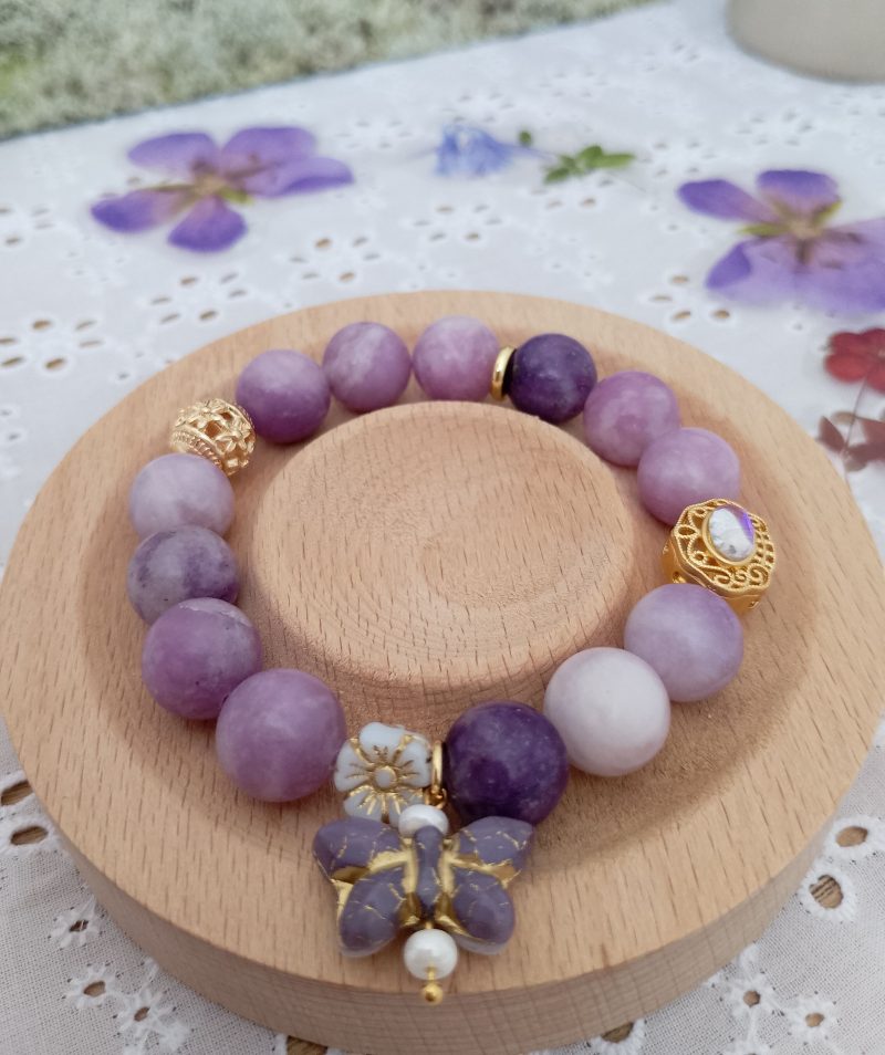 Lepidolite Crystal 16cm Bracelet