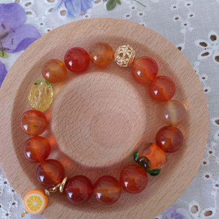 Carnelian Crystal 16cm Bracelet