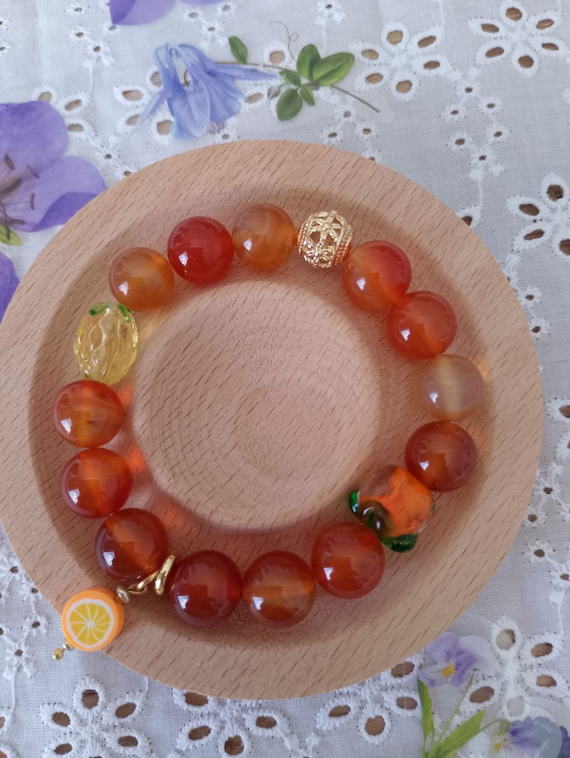 Carnelian Crystal 16cm Bracelet