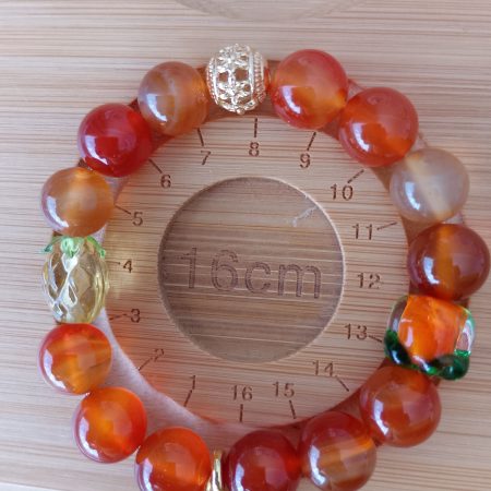 Carnelian Crystal 16cm Bracelet