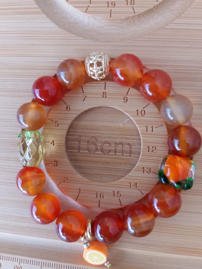 Carnelian Crystal 16cm Bracelet