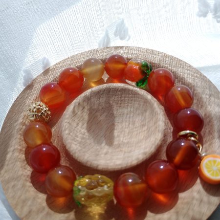 Carnelian Crystal 16cm Bracelet