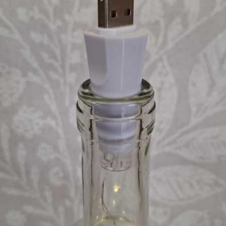 Decorated Glass Wine Bottle, Best Friend Gift