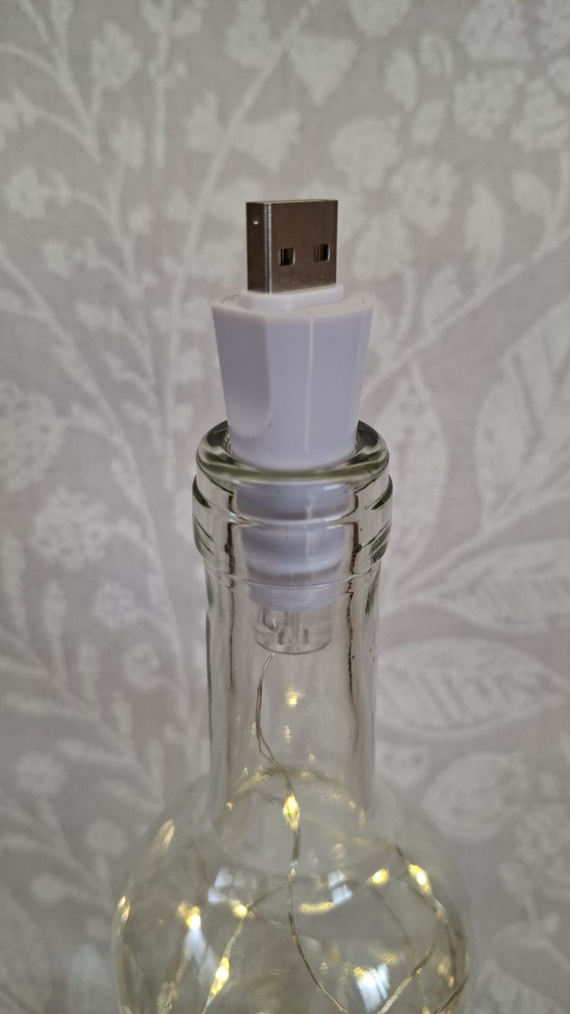 Decorated Glass Wine Bottle, Best Friend Gift