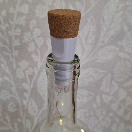 Decorated Glass Wine Bottle, Best Friend Gift