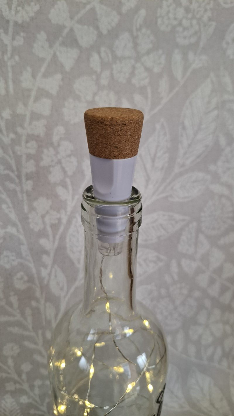 Decorated Glass Wine Bottle, Best Friend Gift