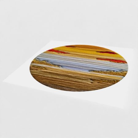 Warm Sunset Greeting Card — Hand Embroidery Art | Blank Inside