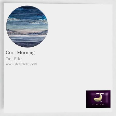 Cool Morning Greeting Card — Hand Embroidery Art | Blank Inside