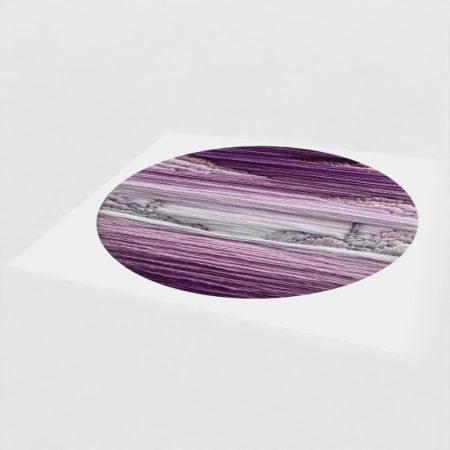 Violet Morning Greeting Card — Hand Embroidery Art | Blank Inside