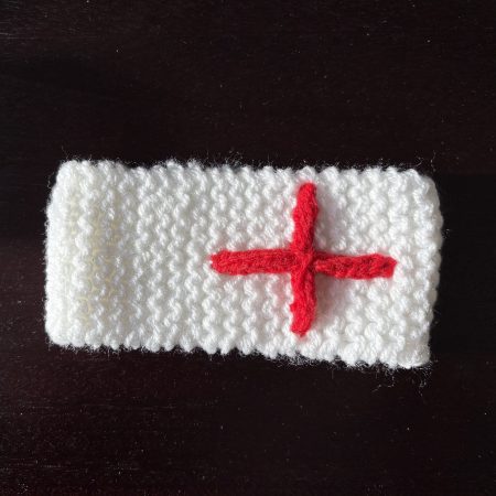 Hand Knitted boys/girls World Cup Baby Headbands in 3 Team Colours, 0-9 Months