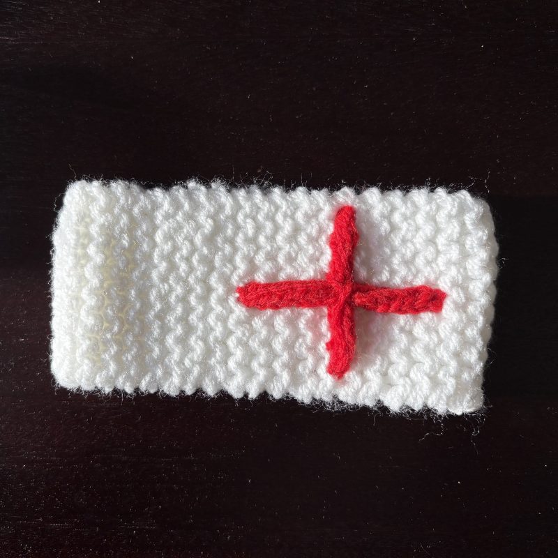 Hand Knitted boys/girls World Cup Baby Headbands in 3 Team Colours, 0-9 Months