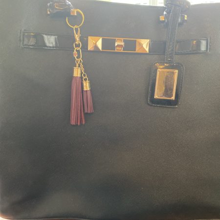 Stunning red Cubic zirconium bag charm/ tassel/ keyring