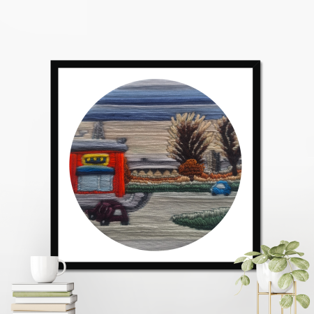 Winter — Old Swan Panorama — Fine Art Paper Print | Cityscape