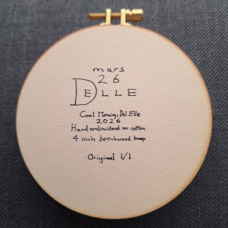 Cool Morning — Original Hand Embroidery in Beechwood Hoop