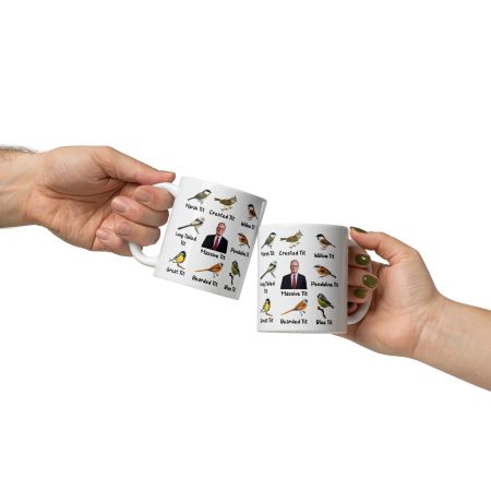 Keir Starmer Massive Tit Bird Mug Ceramic 11oz White Made To Order