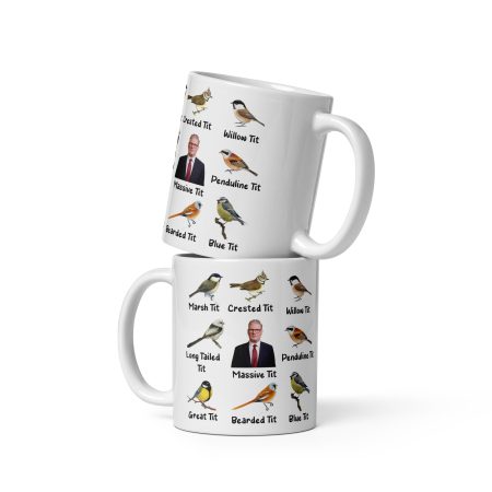 Keir Starmer Massive Tit Bird Mug Ceramic 11oz White Made To Order