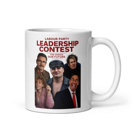 Labour Party Leadership Contest Mug Ceramic 11oz White Made To Order Political Gift