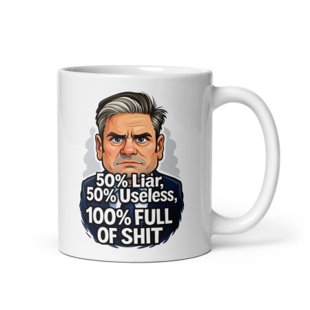 Keir Starmer Political Parody Mug Ceramic 11oz White Made To Order
