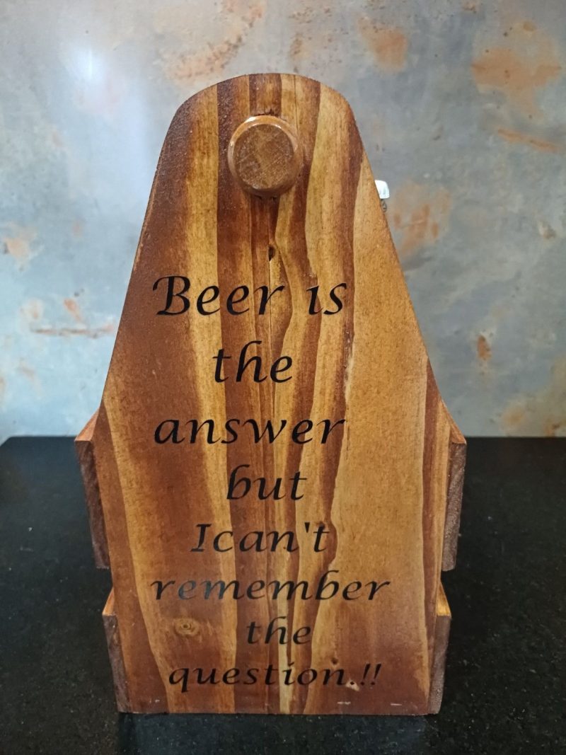 Handmade Wooden Beer caddy
