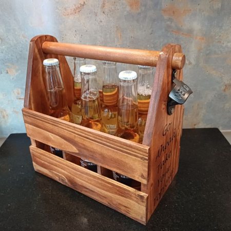 Handmade Wooden Beer caddy
