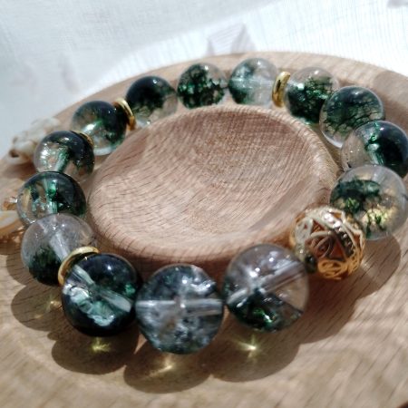 Stunning Green Phantom Quartz 16cm Bracelet