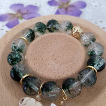 Stunning Green Phantom Quartz 16cm Bracelet