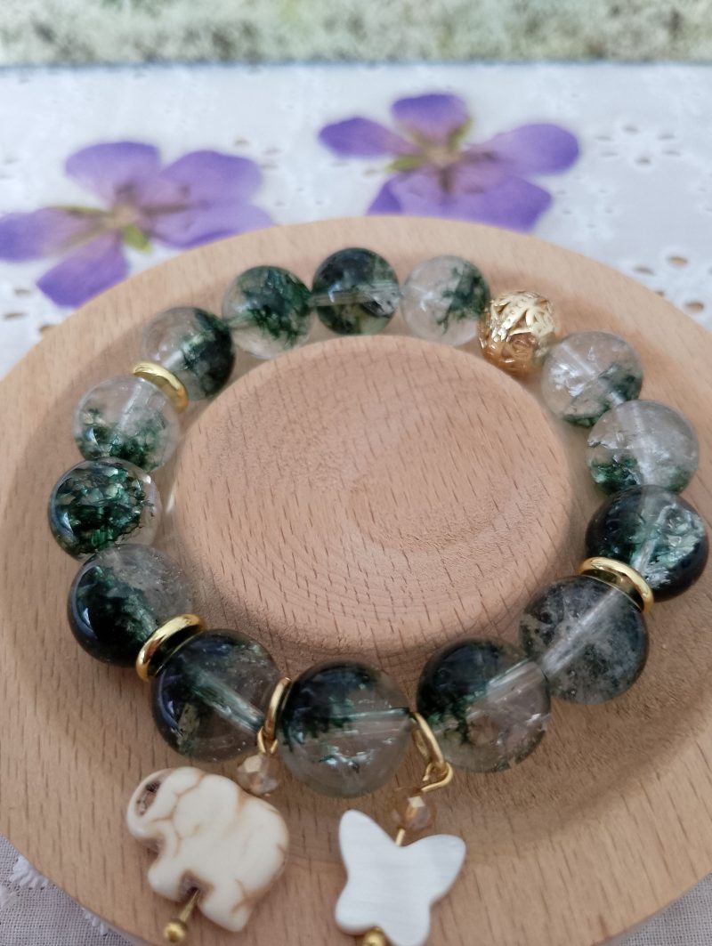 Stunning Green Phantom Quartz 16cm Bracelet